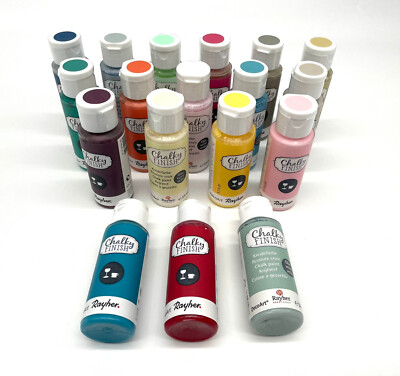 Rayher Kreidefarbe Chalky Finish 59ml für Glas und Porzellan in ver. Farben