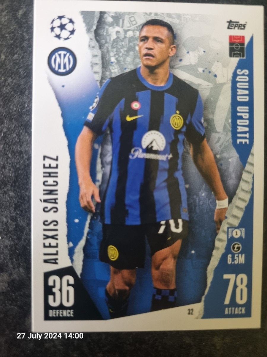 Squad Update Alexis Sanchez Match Attax Extra 2023/2024 Inter Milan 23/24  32