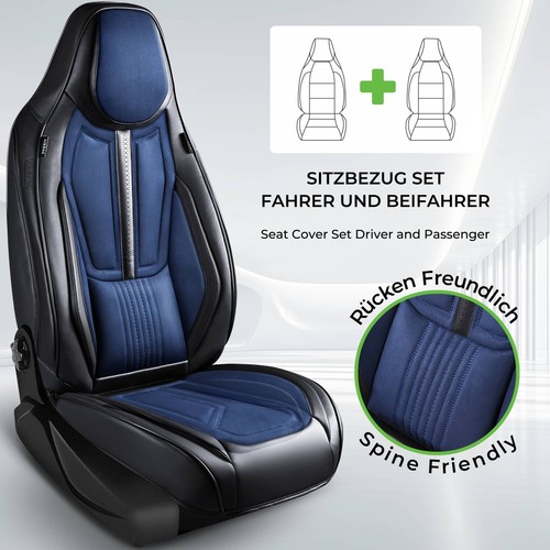 Nio ET5 EL7 ET7 Baujahr ab 2022 kompatible Schonbezüge in Schwarz / Blau DS5 - Bild 6 von 10