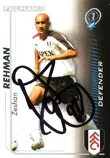 Zesh Rehman - Fulham - Signed Trading Card - COA - (35849)