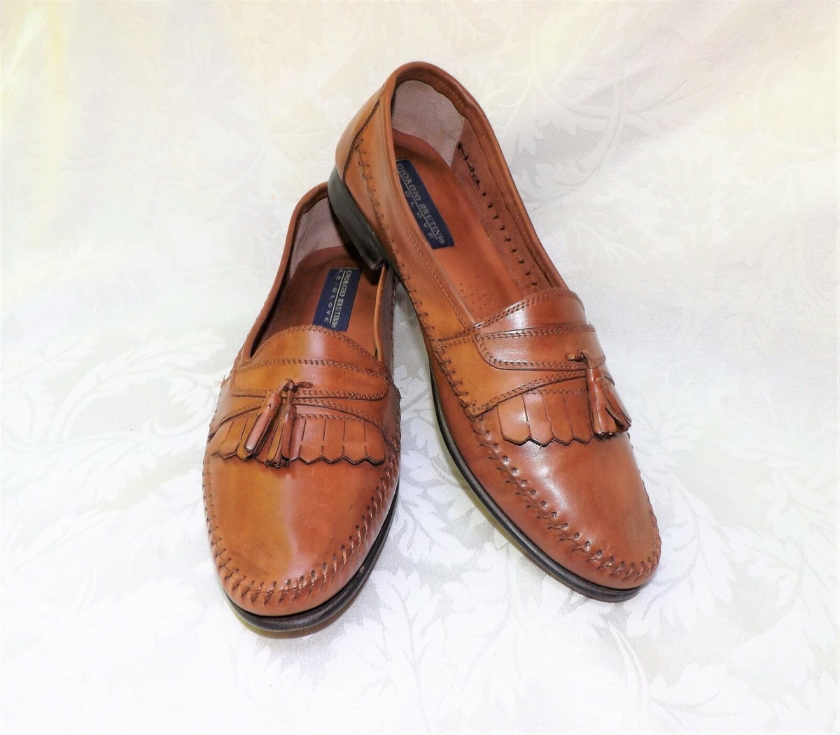 Giorgio Brutini Le Glove Brown Leather Loafers Shoes Mens Size 10 Nice Easter Loafer Giorgio Brutini Le Glove Casual Shoes for Men for  main image 3