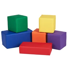 6 Pcs Set Big Foam Building Blocks Kids Construction Toy Toddlers Home Fun Play