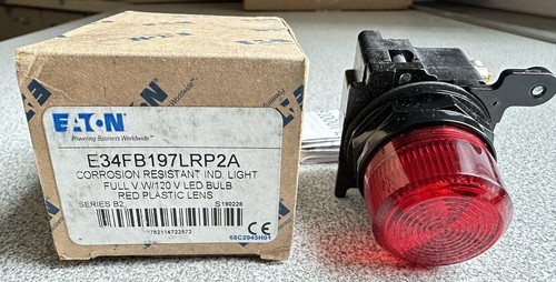 NEW Eaton E34FB197LRP2A Indicating Light 120V Red LED NEMA 3R 4 4X 12 ...