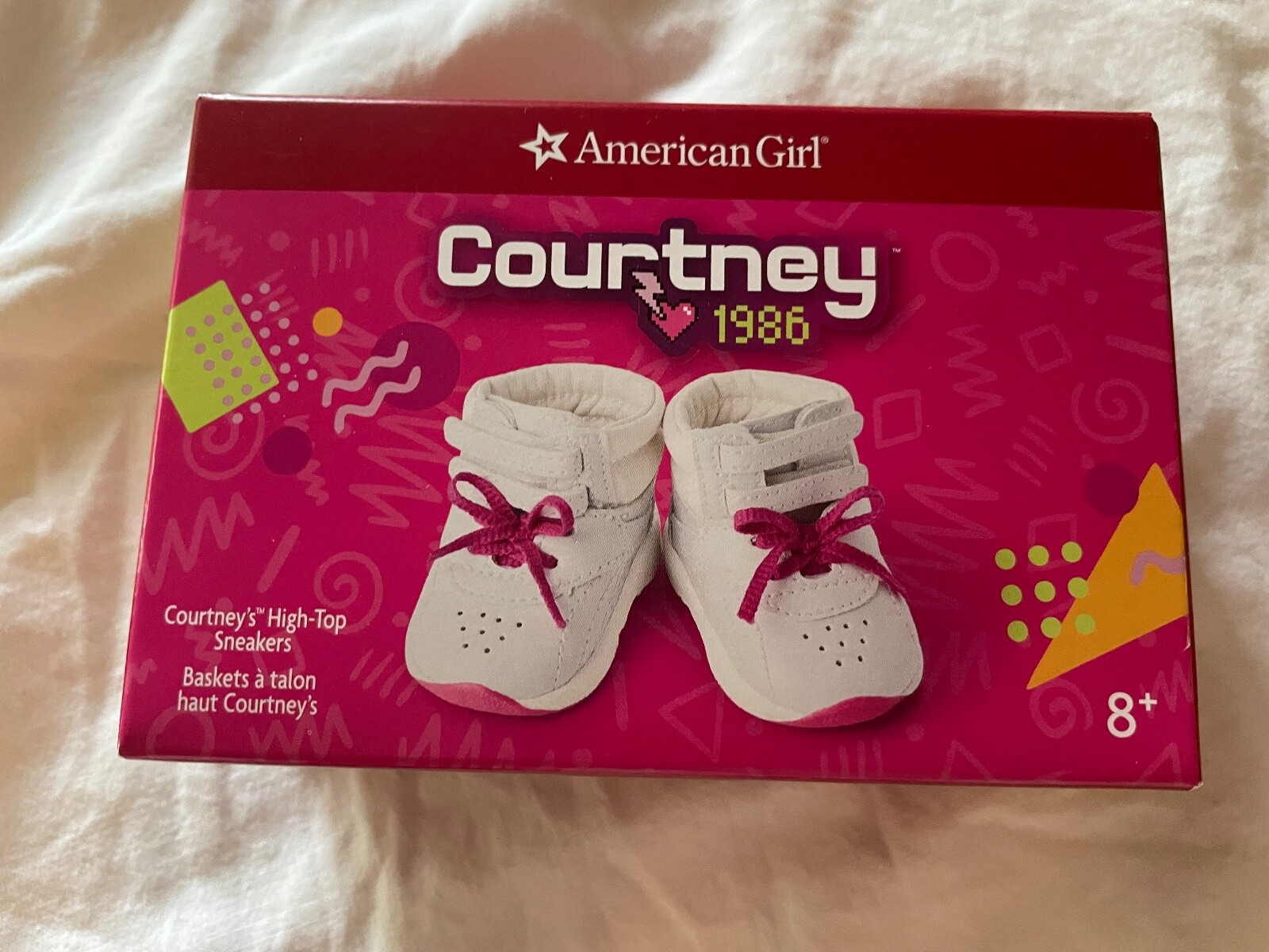 BNIB New! American Girl doll shoes Courtney Hightop Sneakers Tennis