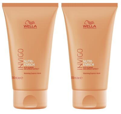2x Wella Professionals Invigo Nutri Enrich Express Maske mit Wärmewirkung 150 ml
