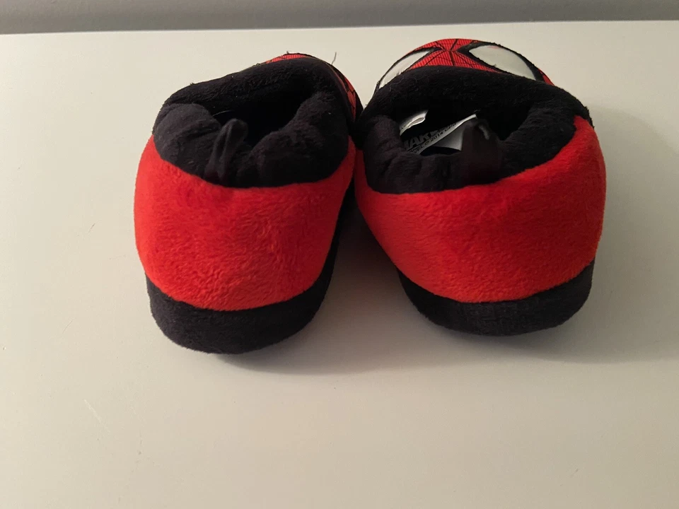 Marvel Amazing Spider Man 2 Plush Slippers Kids 2014 Size 7/8 READ - Image 4 of 4