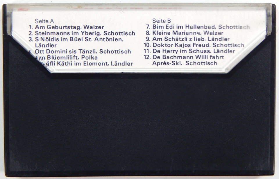 LOT OF 3 SWISS FOLKLORE MUSIC CASSETTE TAPES 1980s IM YBERIG INNA URCHIG RASSIG Foto 3 de 4