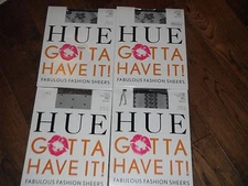 4 Pr HUE Gotta Have It! Fashion Sheers w/Control Top Sz 1 NIP