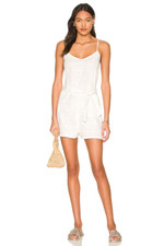 vitamin A Gigi Romper in White Cotton M NWT 138