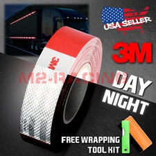 *3M Red White Conspicuity Tape 2"x150' CE Approved Reflective Safety Truck RV