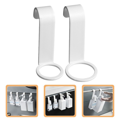 8 pezzi ganci dispenser pompa sapone bagno ganci bottiglia gel doccia - Foto 1 di 12