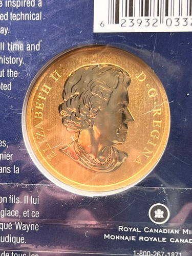 2011 Canada 25 Cents Coloured Wayne Gretzky Coin From Father To son - Picture 5 of 5