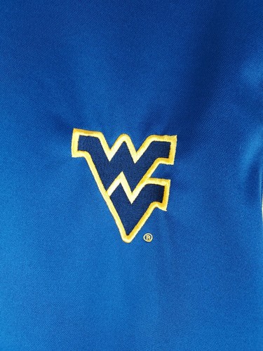 Starter West Virginia Mountaineers Blue Gold Long Sleeve Shirt Size Small - Picture 2 of 8