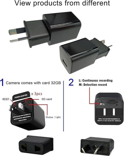 1080P Small Home Nanny Camera Portable Plug and Play Home Camera No WiFi Plug - Picture 7 of 7
