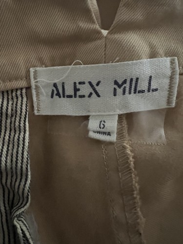 Alex Mill Damen Chino Twill Hose Beige Größe 6 Preppy Freizeit - Bild 6 von 7