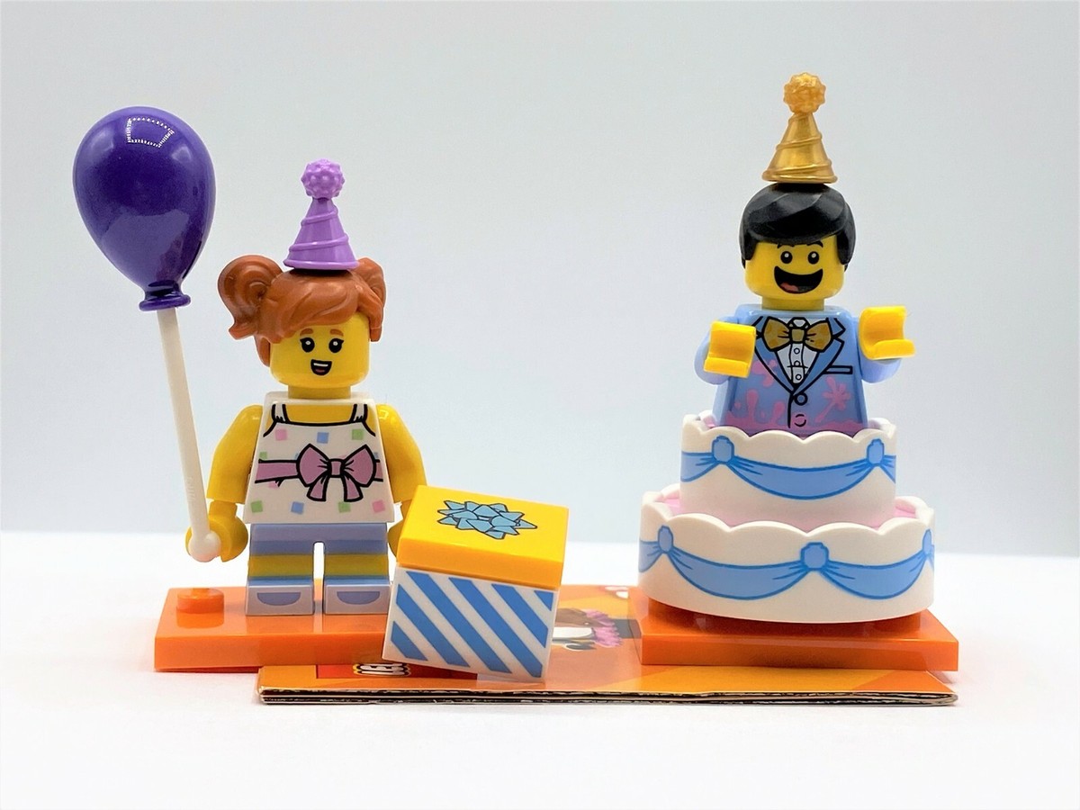 LEGO 71021 Birthday Party Girl Birthday Cake Guy Minifigure Lot