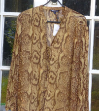 WHISTLES Animal print shirt BNWT Size 18 RRP £99