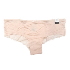Jaclyn Smith Collection Cheeky Lace Rear Tan Women's Panties Intimate Size 6 Med