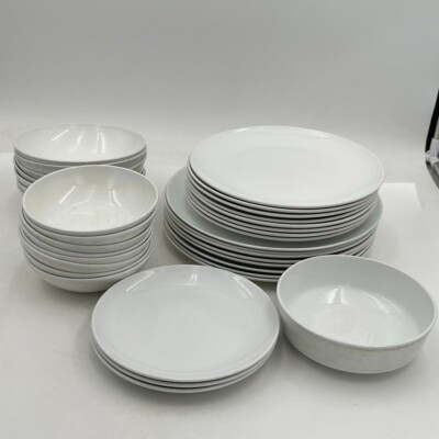 VTG 35 Piece Set Centura By Corning Dinner Salad Bread Plates Pasta Cereal Bowls