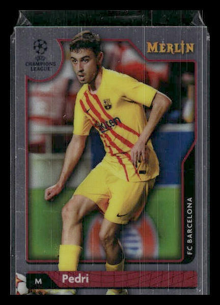 2021-22 Merlin Chrome UEFA Champions League #75 Pedri FC Barcelona