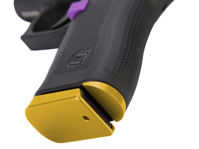for Glock 43X 48 Grip Frame Plug Aluminum Black Laser Engraved