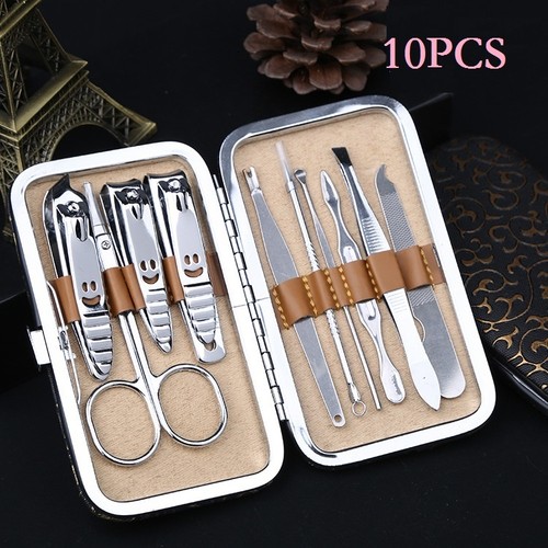 Nail Care 10pcs Personal Manicure & Pedicure Set Travel & Grooming Kit Men/Women - Picture 4 of 11