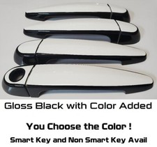 Gloss Black Color Door Handle Covers 2006 - 2011 Bmw 328i You Pick Middle Clr
