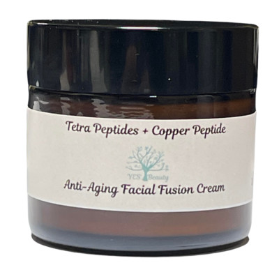 Tetra Peptides + Copper Peptide Anti- Aging Facial Fusion Cream -2 oz