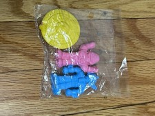 VTG 80s Diener Erasers Robot Alien Space Shogun Creature Monster UFO NEW Bag