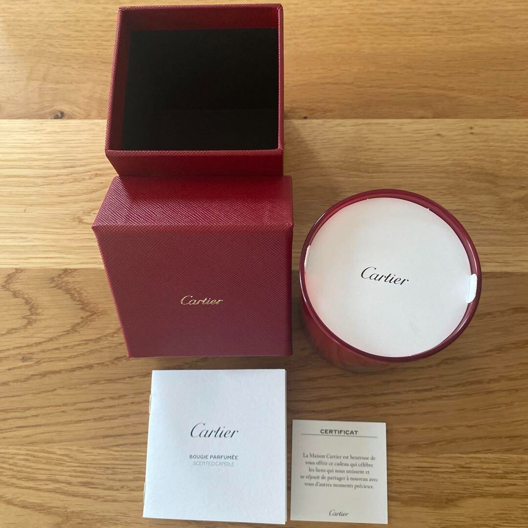 New CARTIER aroma Candle Red Cartier candle panthère 