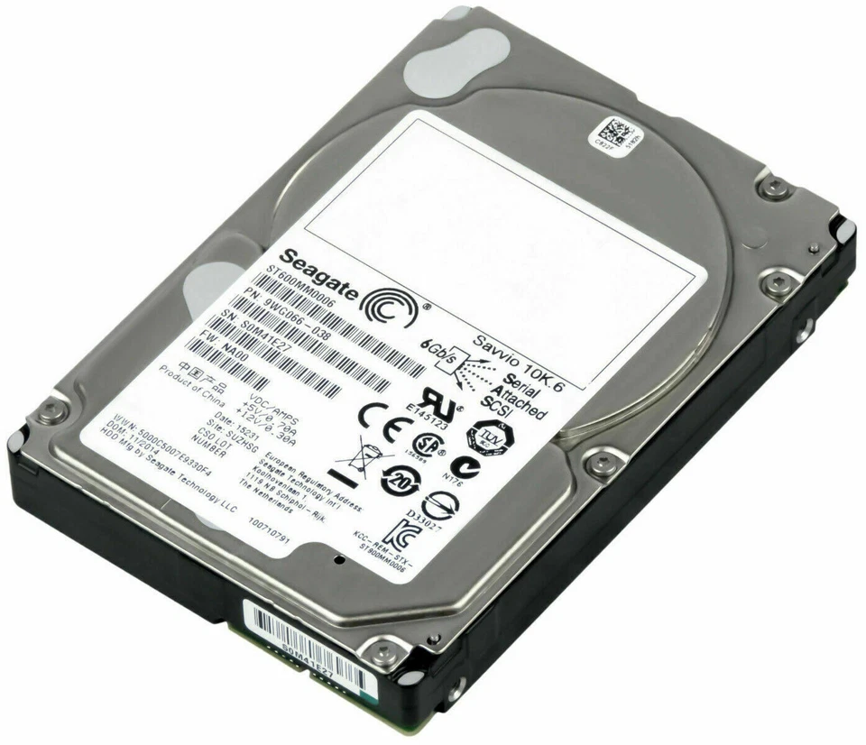 Seagate Savvio 10K.6 ST600MM0006 600GB 10K 2.5" SAS 6Gb/s HDD Hard Disk Drives - Image 2 of 2