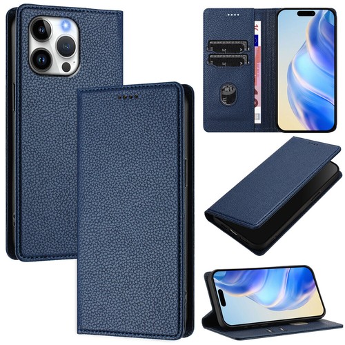Magnetic Leather Case Wallet Flip Cover For iPhone 16e 16 15 14 13 12 11 Pro MAX - Picture 35 of 121