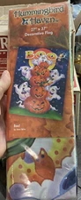 Hummingbird Haven Indoor/Outdoor Pumpkin/Ghost BOO Decorative Flag 27” x 37” NIP