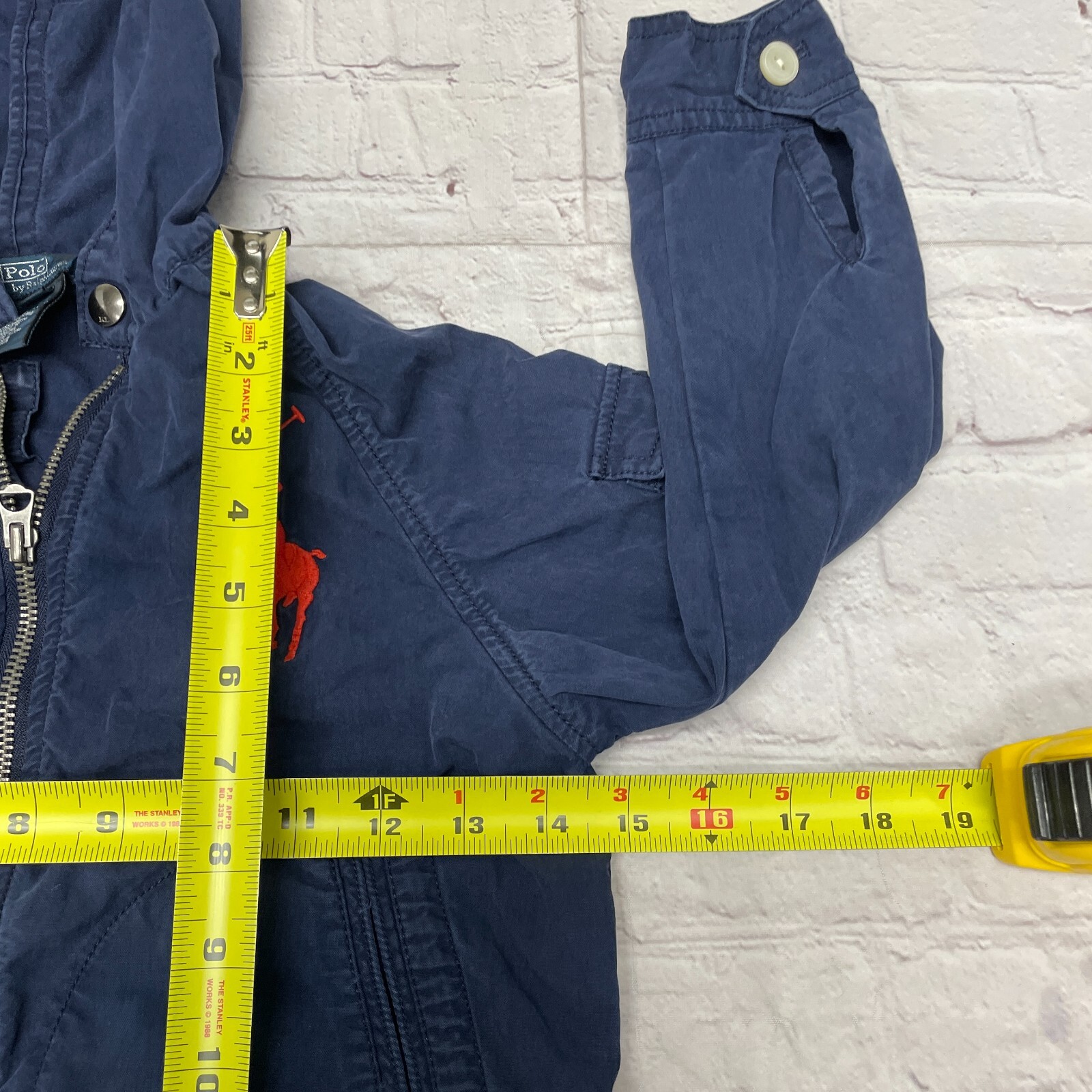 Giacca Polo Ralph Lauren ragazzo bambino con cappuccio e zip intera taglia 5 Big Pony M230 4