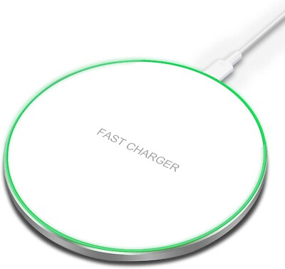 FDGAO White 9V 20W Max USB Type C Slim Design Wireless Charging Pad Fast Charger