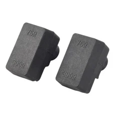 2 x Push-On Antenna Matching Transformer 300/75 Ohm F Coax Adapter D5D37350