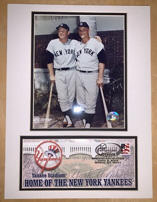 Mickey Mantle Roger Maris USPS Postmarked Env. Opening Day 2003 New York Yankees