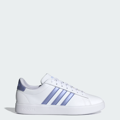 Adidas Women's Grand Court 2.0 'White Blue Spark Metallic