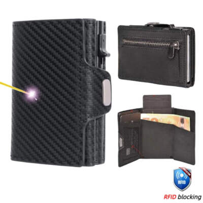 Slim Wallet Geldbeutel Smart RFID Schutz Geldbörse Karten Etui Portemonnaie