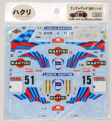 Decal Museum Collection Lancia Delta Martini 1989 San Remo MC D095 1:24 2017