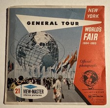 View-Master New York World's Fair 1964-1965 General Tour 3 Reel Set V3