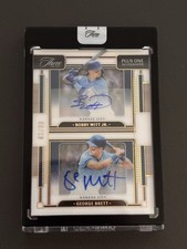 2024 Panini Three and Two Bobby Witt Jr/George Brett /10 Autograph