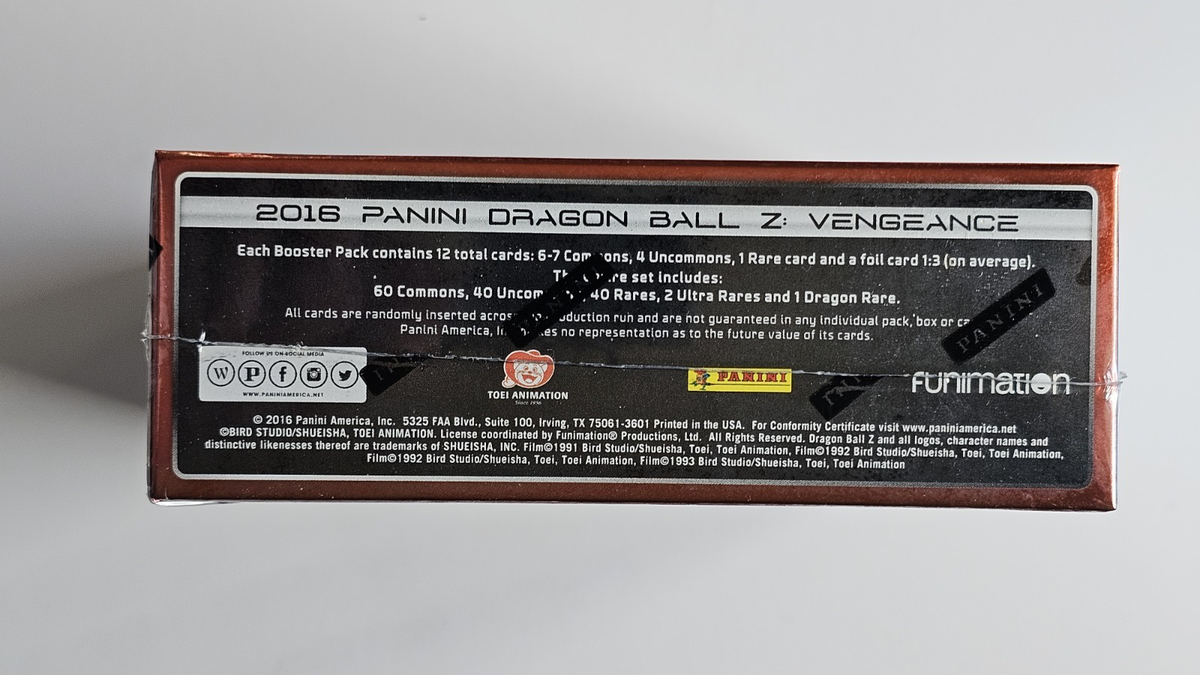 Panini Dragonball Z Vengeance Booster Box TCG English Card Game