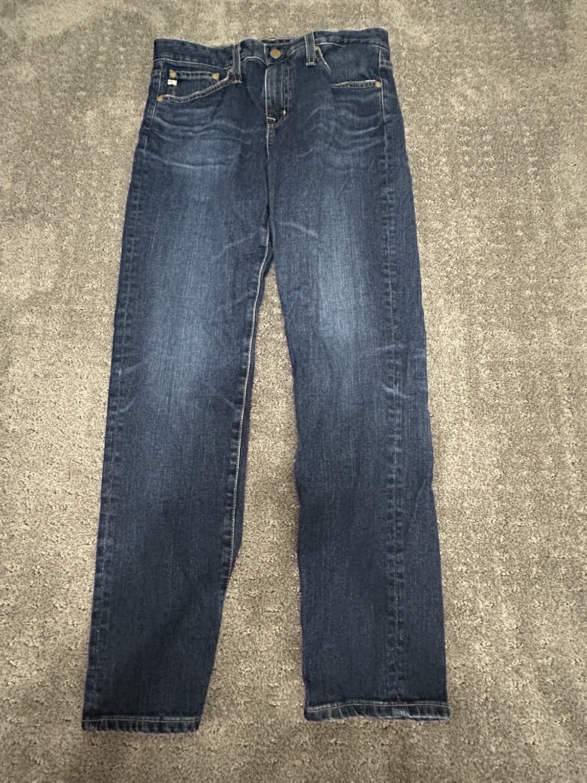 AG Jeans Women 26R Adriano Goldschmied Ex Boyfriend Slim Dark Wash Slouchy B54