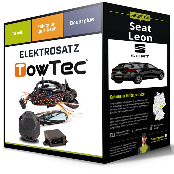 Elektrosatz 13-Pol Spezifisch für Seat Leon 11.2019-Jetzt NEU Inkl. EBA-image