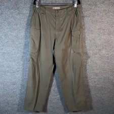 5.11 Tactical Pants Mens 36x30 Green Cargo Polyester Cotton Ripstop Hiking Work