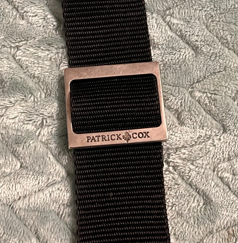 PATRICK COX BLACK FLEUR DE LIS Shoulder Satchel Purse Bag Black Kings Crossbody - Image 3 of 4