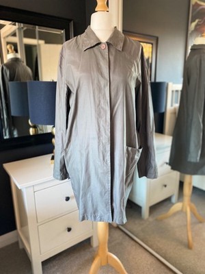vintage red or dead mod style mac coat L uk 14