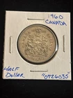 1960 Canada 50 Cents Canadian Silver Half Dollar “0726035” 50C
