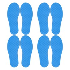 4 Pairs Feet Markers for Classroom Plastic Floor Foot Shaped Markers Blue